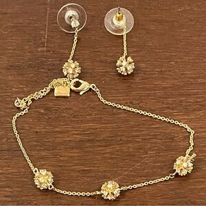 banana republic sparkly Gold Jewelry  Set